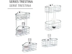 Hot Wenko Eckablage Trestina 25 cm x 10,5 cm 16,5 cm Edelstahl Silber Glänzend