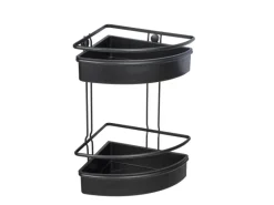 Wenko Eckregal 2 Etagen Molinella Schwarz