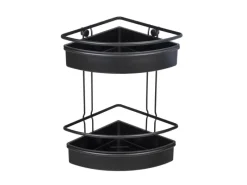 Wenko Eckregal 2 Etagen Molinella Schwarz