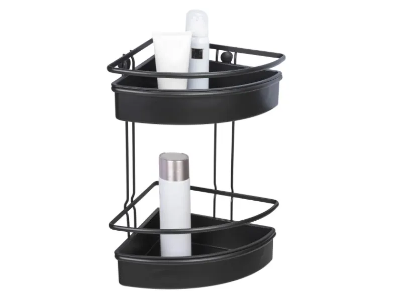 Wenko Eckregal 2 Etagen Molinella Schwarz