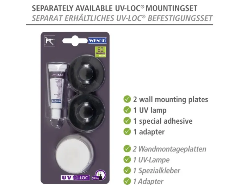 Wenko Eckregal 2 Etagen Molinella Schwarz