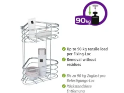 Wenko Eckregal Trestina Edelstahl 2 Etagen