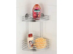 Discount Wenko Eckregal Turbo-Loc Befestigen ohne Bohren Chrom glänzend rund