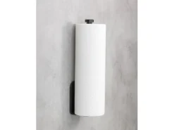 Clearance Wenko Küchenrollenhalter Nio Selbstklebend 27,5 cm x 4,5 cm x 7 cm Schwarz