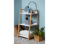 Discount Wenko Regal Finja Bambus Braun mit 3 Etagen