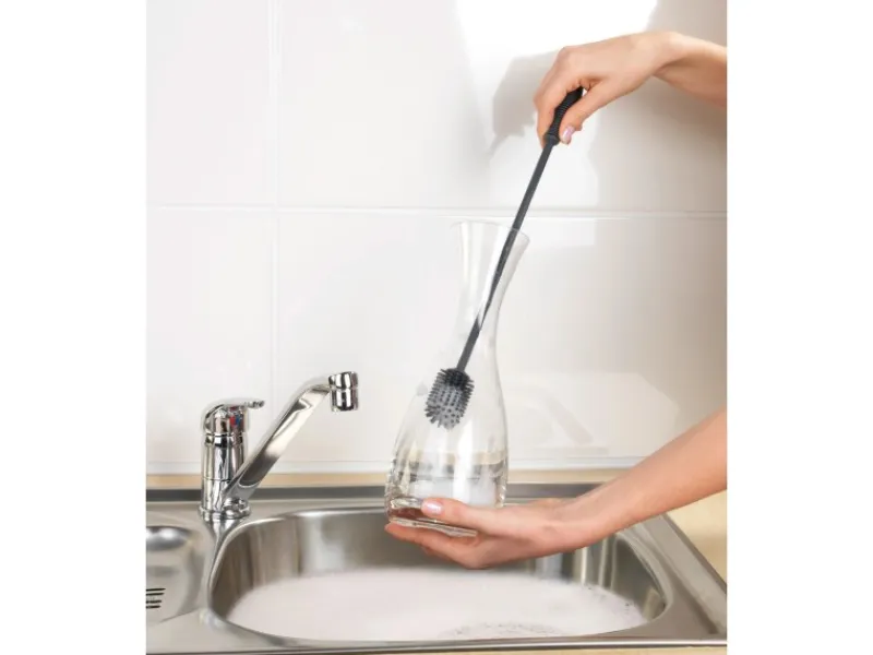 Wenko Silikon Flaschenbürste 38 cm Anthrazit