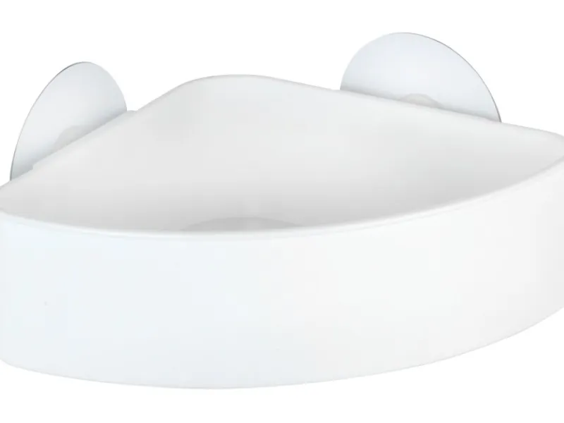 Wenko Static-Loc Eckablage Osimo Kunststoff Weiß