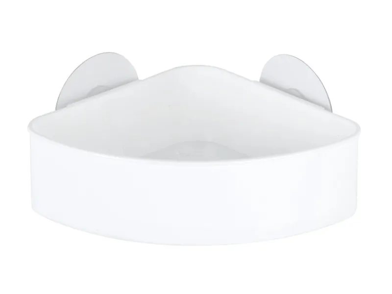 Wenko Static-Loc Eckablage Osimo Kunststoff Weiß