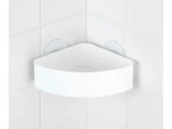 Wenko Static-Loc Eckablage Osimo Kunststoff Weiß