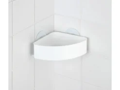 Wenko Static-Loc Eckablage Osimo Kunststoff Weiß