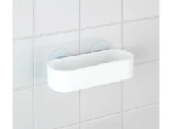 Wenko Static-Loc Wandablage Osimo Kunststoff Weiß