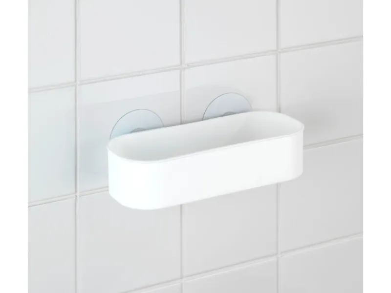 Wenko Static-Loc Wandablage Osimo Kunststoff Weiß