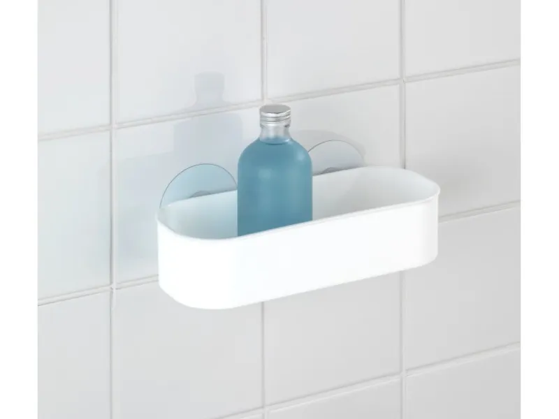 Wenko Static-Loc Wandablage Osimo Kunststoff Weiß