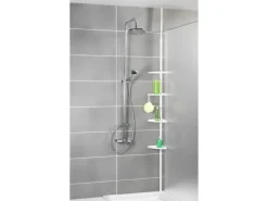 Wenko Teleskop-Duschecke Compact Aluminium