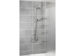 Wenko Teleskop-Duschecke Easy Silber