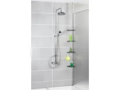 Wenko Teleskop-Duschecke Easy Silber