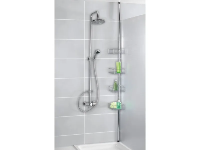 Wenko Teleskopregal Domaso Edelstahl rostfrei