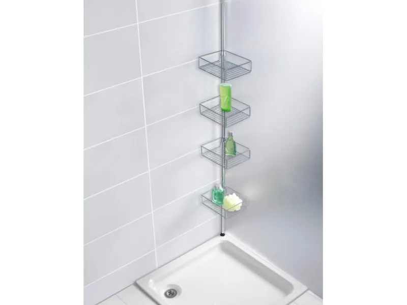 Wenko Teleskopregal Domaso Edelstahl rostfrei