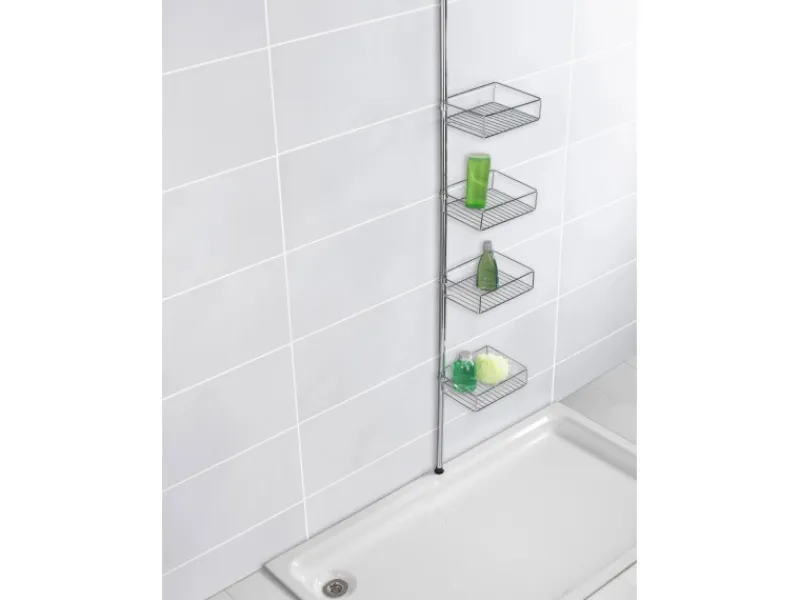 Wenko Teleskopregal Domaso Edelstahl rostfrei