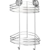 Wenko Vacuum-Loc Eckregal Chrom 2 Etagen
