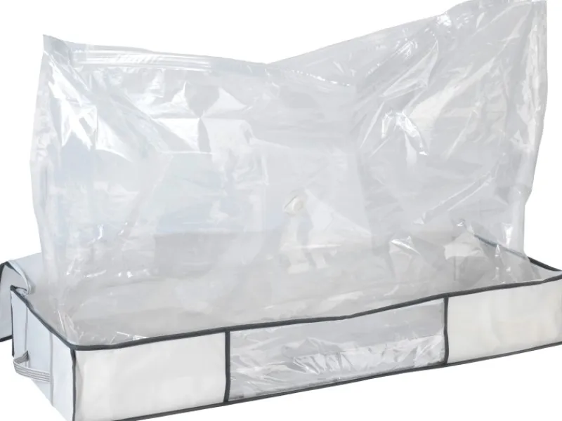 Wenko Vakuum Soft Unterbett-Box Weiß 15 cm x 105 cm x 45 cm
