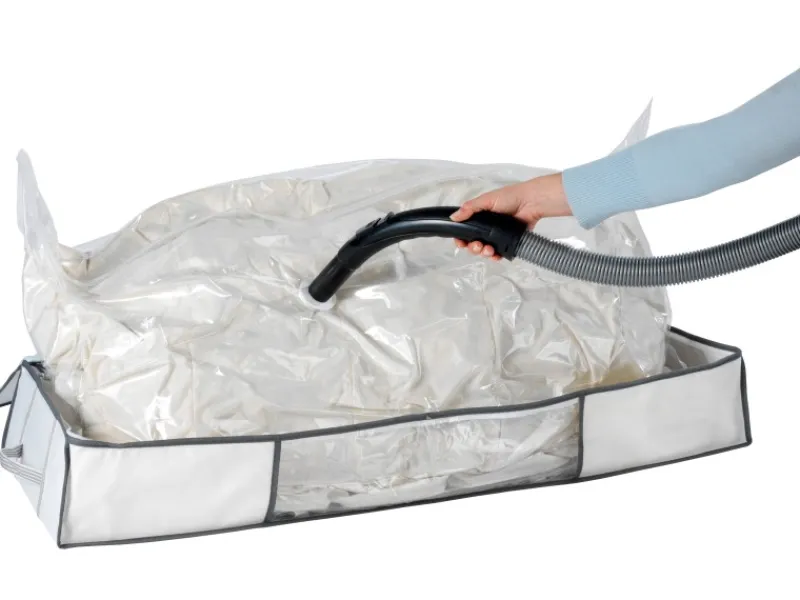 Wenko Vakuum Soft Unterbett-Box Weiß 15 cm x 105 cm x 45 cm