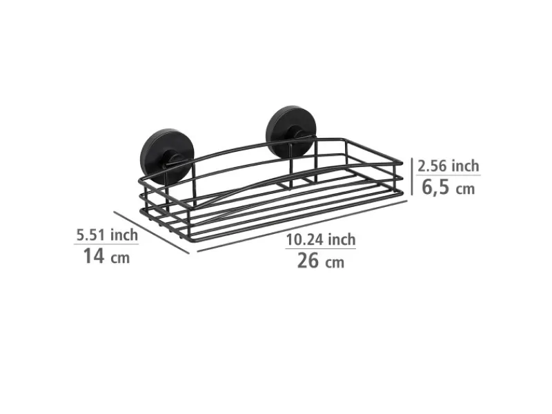 Online Wenko Wandablage Vacuum-Loc Schwarz