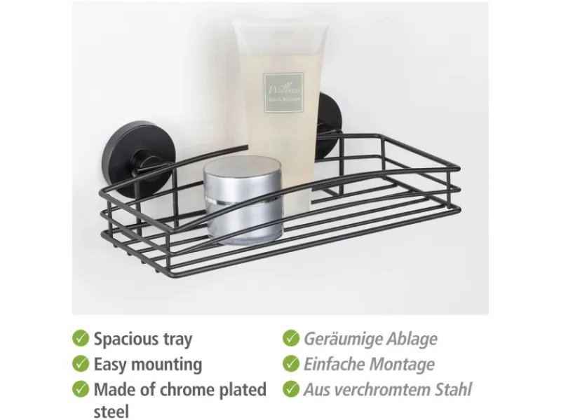 Online Wenko Wandablage Vacuum-Loc Schwarz