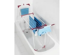 Online Wenko Wäscheständer Summer Dry Weiß-Pink 76 cm x 153 cm x 46 cm