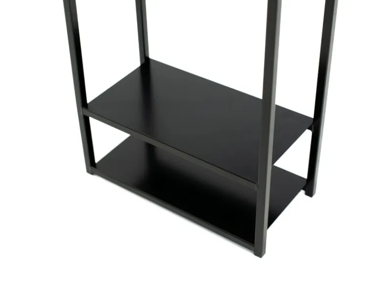 Outlet Westmann Stahl Kaminholzregal Porthos Schwarz 40x20x120 cm