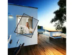 New Windhager Insect-Stop Expert Rahmen Fenster 100 x 120 cm Anthrazit