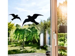 Windhager Sticker Vogel-Silhouetten Schwarz 3 Stück