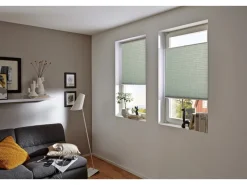 Clearance Wohnidee Plissee mit 2 Bedienschienen 40 cm x 130 cm Grün