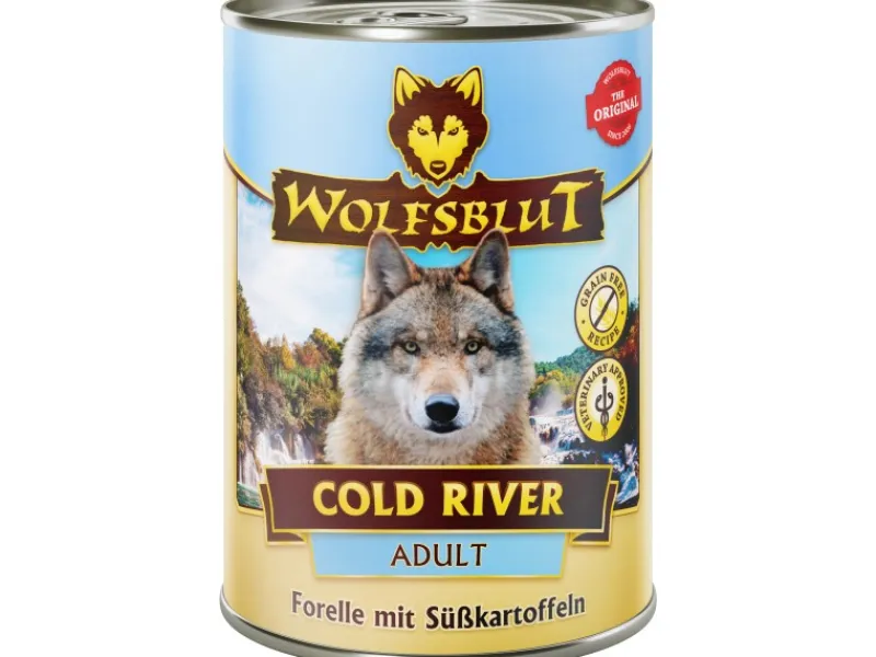 New Wolfsblut Hunde-Nassfutter Cold River Adult Forelle mit Süßkartoffeln 395 g