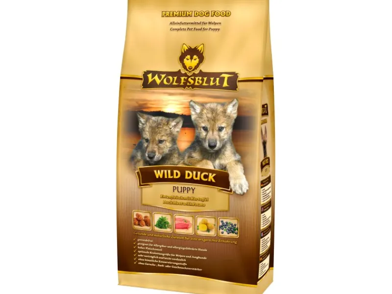 Wolfsblut Hunde-Trockenfutter Wild Duck Puppy Ente mit Kartoffel 2 kg