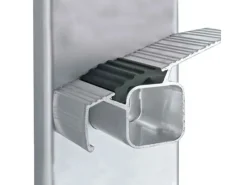 Zarges gebördelte Stehleiter, eloxiert Saferstep B 2x6 Stufen