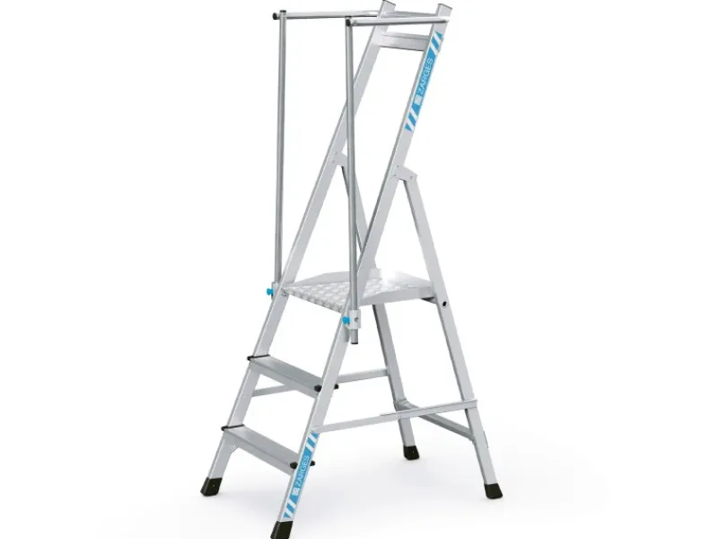 Zarges Plattformleiter ZAP Neo S mit Klappbarem Handlauf 3 Stufen
