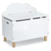 Zeller Kinder-Truhe Wolke mit Deckel MDF/Kiefer 60 cm x 34,5 cm x 56 cm Weiß