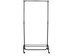 Zeller Rollkleiderständer Metall/Kunststoff 86 x 43 x 108-175 cm Schwarz