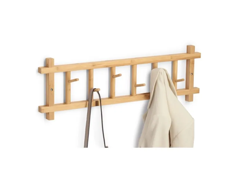 Sale Zeller Wandgarderobe Bambus 68 cm x 2,5 cm x 22 cm