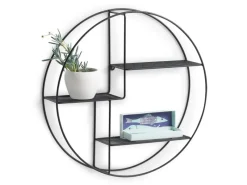 Sale Zeller Wandregal Metall 55 cm x 12 cm Schwarz