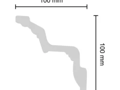 Decosa Zierprofil Gloria Weiß 10 cm x 200 cm